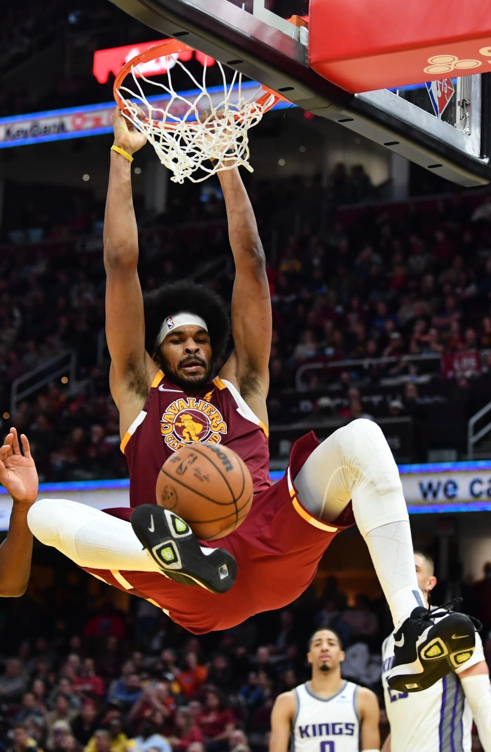 Cavaliers center Jarrett Allen is averaging 17.3 points and 11.2 rebounds per game.