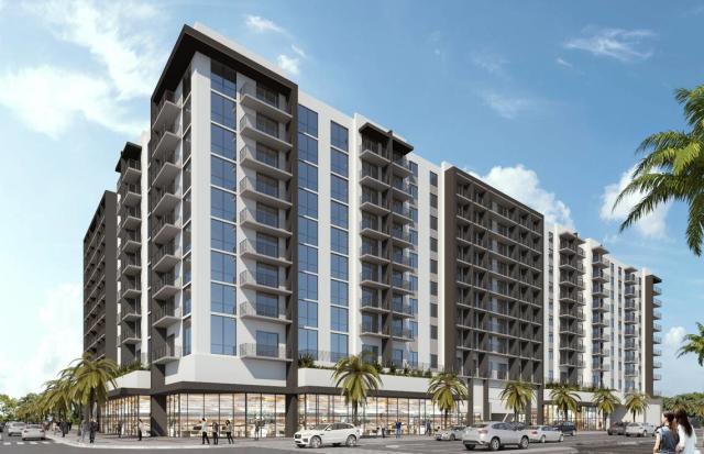 The city of North Miami is gaining a 10-story affordable and workforce housing development called Kayla across from North Miami Senior High School. This is a rendering of the project. Coral Rock Development; Behar Font & Partners