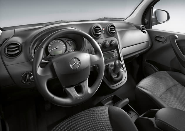 The interior of the Mercedes Citan