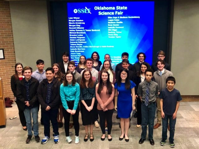 Bartlesville District Science Fair students were selected to advance to the state competition in 2020.