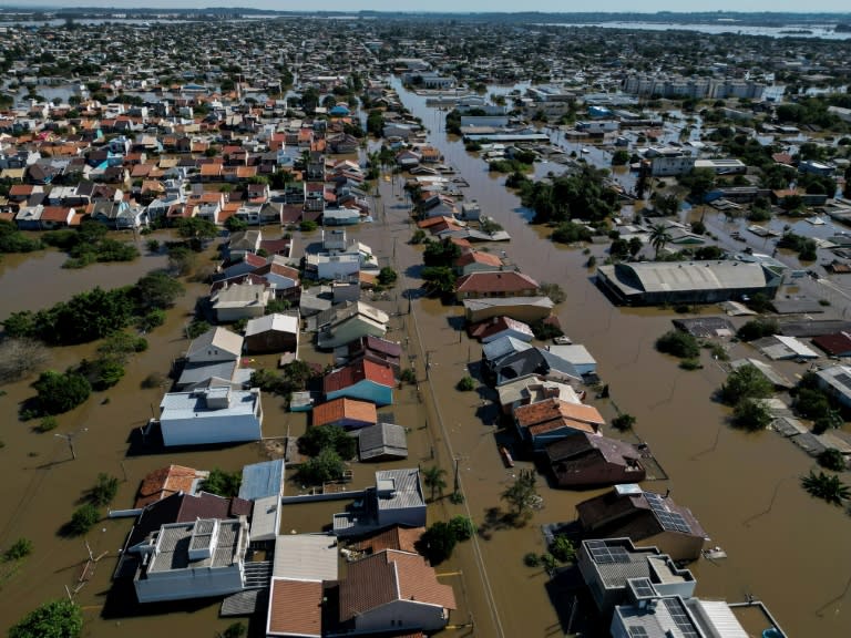 Nearly 400 municipalities have been hit by devastating floods in southern Brazil, and more than 156,000 people have been forced to leave their homes (Nelson ALMEIDA)
