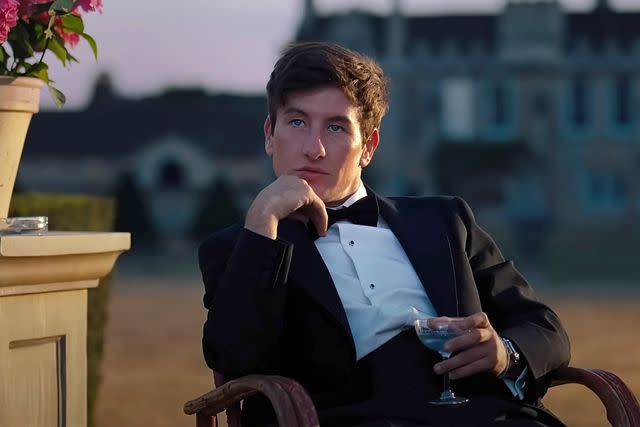 <p>Everett Collection</p> Barry Keoghan as Oliver Quick in 'Saltburn'