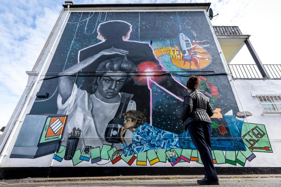 Dawn Mellor's George Michael Mural on Kingsbury Road