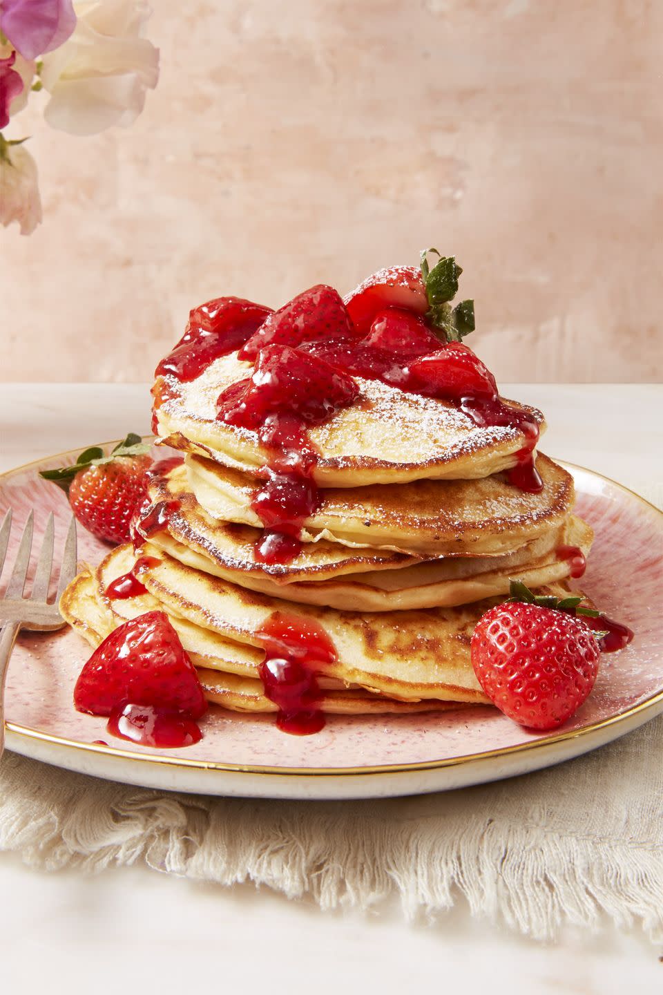 <p>We officially declare this the best way to eat dessert for breakfast. But if you're hoping to make the real deal, <a href="https://www.goodhousekeeping.com/food-recipes/cooking/g5106/how-to-make-cheesecake/" rel="nofollow noopener" target="_blank" data-ylk="slk:learn how to make cheesecake from scratch;elm:context_link;itc:0;sec:content-canvas" class="link ">learn how to make cheesecake from scratch</a>.</p><p><a href="https://www.goodhousekeeping.com/food-recipes/a43665/strawberry-cheesecake-flapjacks-recipe/" rel="nofollow noopener" target="_blank" data-ylk="slk:Get the recipe for Strawberry Cheesecake Flapjacks »;elm:context_link;itc:0;sec:content-canvas" class="link "><em>Get the recipe for Strawberry Cheesecake Flapjacks »</em></a><br></p>