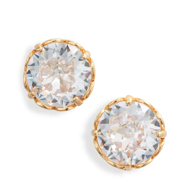 Kate Spade That Sparkle Round Stud Earrings. Image via Nordstrom.