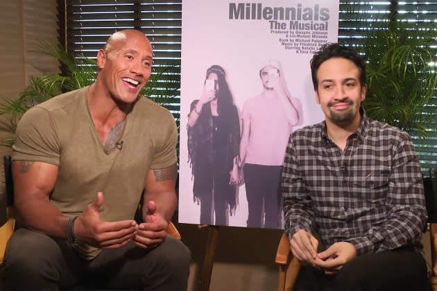 Lin-Manuel Miranda & Dwayne The Rock Johnson Present Millennials: The  Musical 