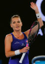 FILE PHOTO: Tennis - Australian Open - Melbourne Park, Melbourne, Australia - 17/1/17 Poland's Agnieszka Radwanska celebrates after winning her Women's singles first round match against Bulgaria's Tsvetana Pironkova. REUTERS/Jason Reed/File Photo