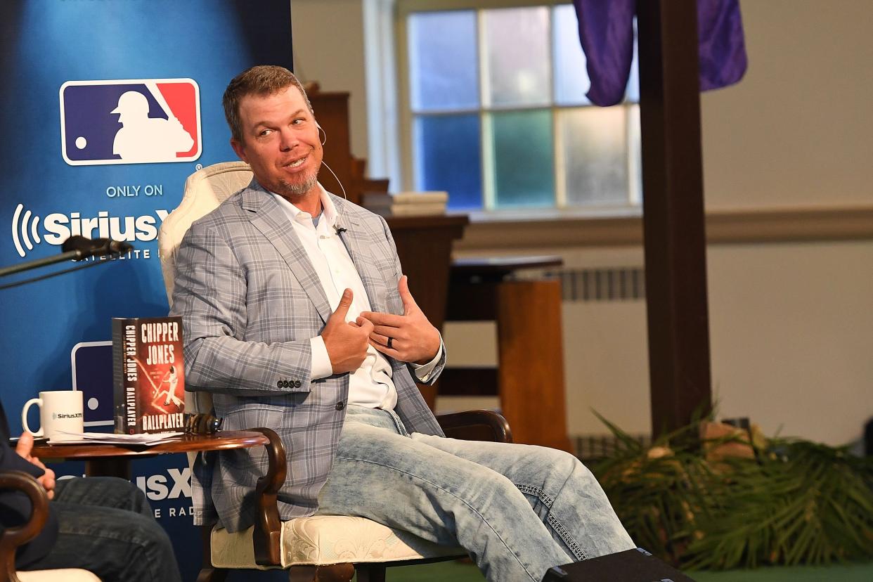 Chipper Jones is one of 19 newcomers on the 2018 Baseball Hall of Fame ballot. (Getty Images)