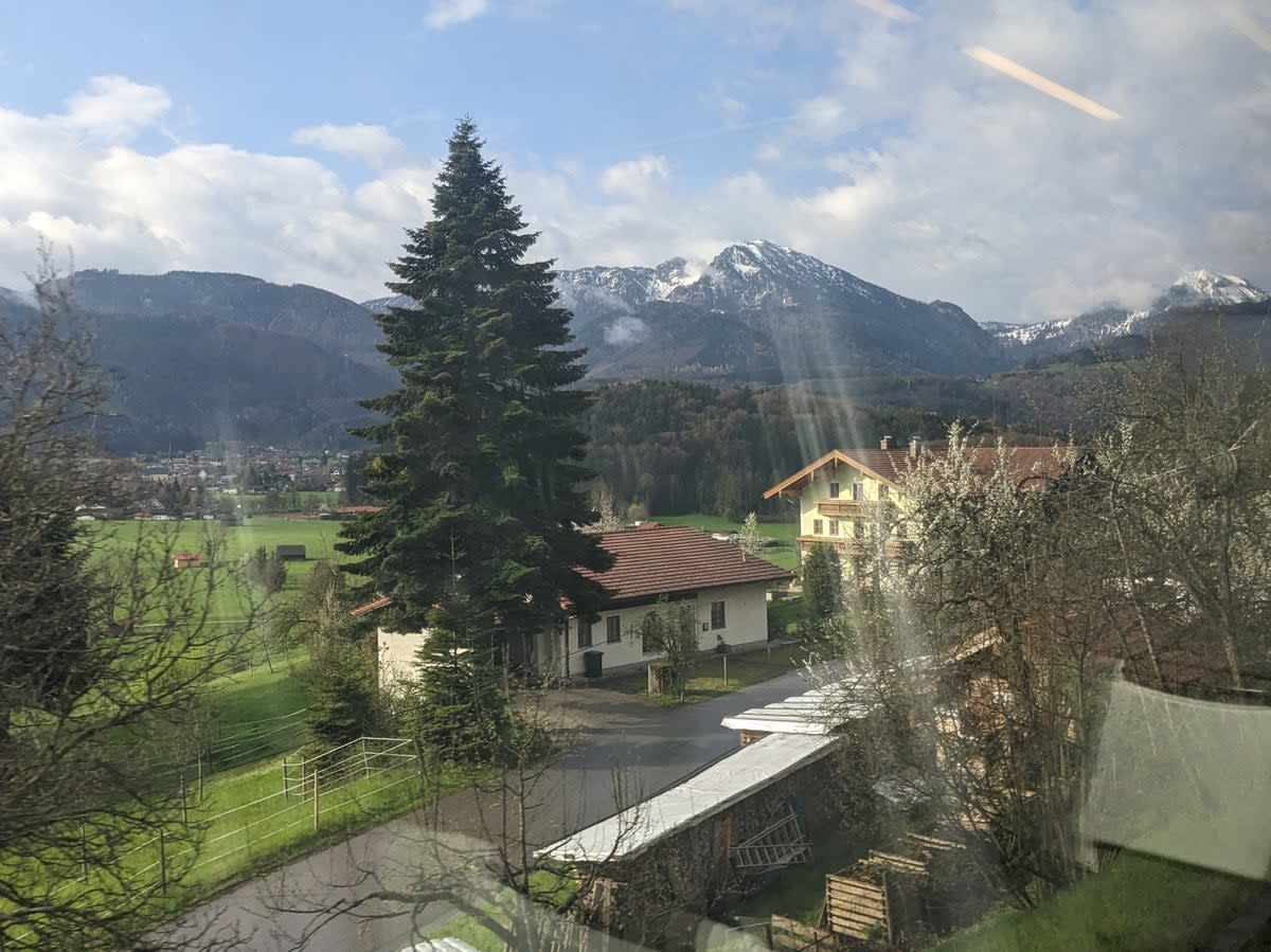 Train with a view: The Austrian countryside whizzing past the carriage window (Ben Lerwill)