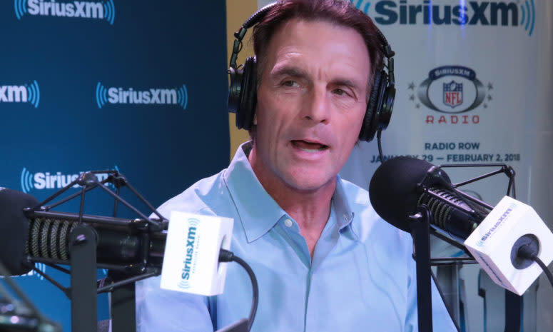 Doug Flutie speaking on a Sirius XM Radio show.