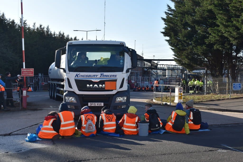 Activists from Just Stop Oil during one of their blockades (Matthew Cooper/PA) (PA Wire)