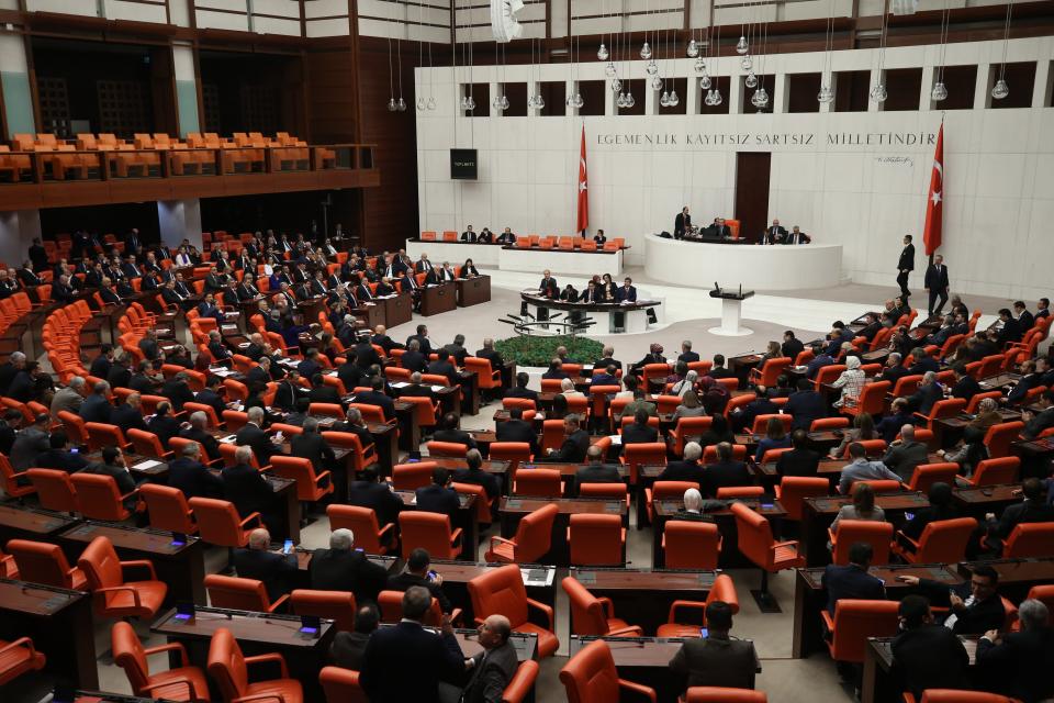 File photo of the Turkish parliament (EPA)