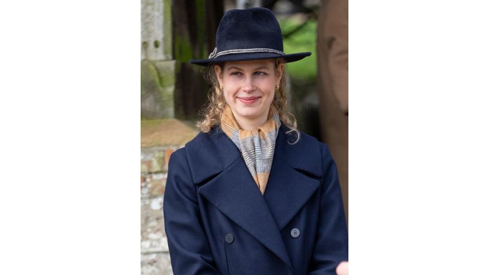 Lady Louise Windsor at a Christmas service