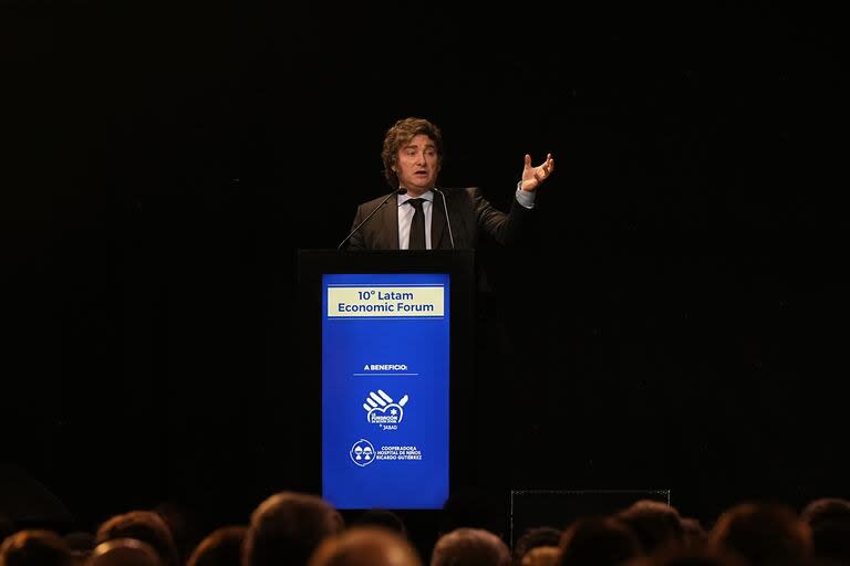 Javier Milei en la 10º Latam Economic Forum