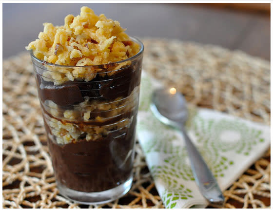 German Chocolate Pudding Cups