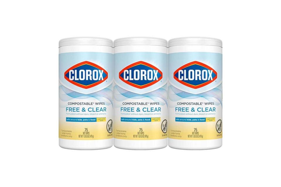 The Best Compostable Product Option Clorox Free & Clear Compostable Cleaning Wipes