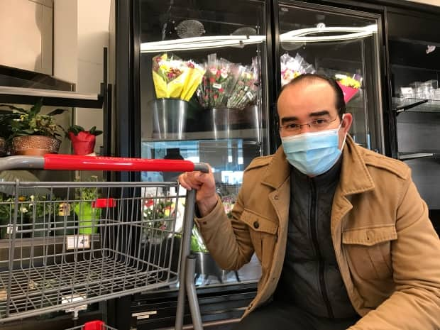 Aziz Benali said having the pop-up clinic at the grocery store made it "very convenient" to get the shot while doing errands.