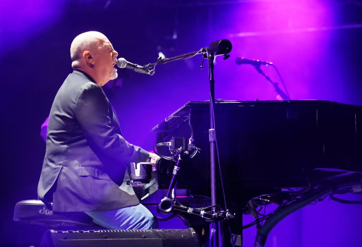 Billy Joel performing at Nissan Stadium in Nashville on May 19, 2023.
