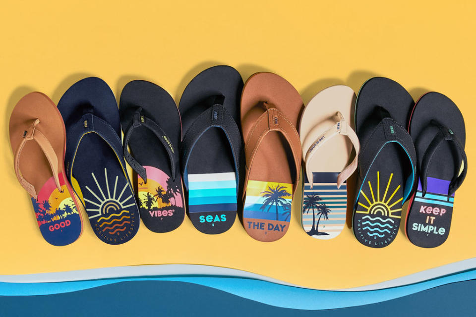 Reef x Life is Good flip-flops. - Credit: Courtesy of Reef