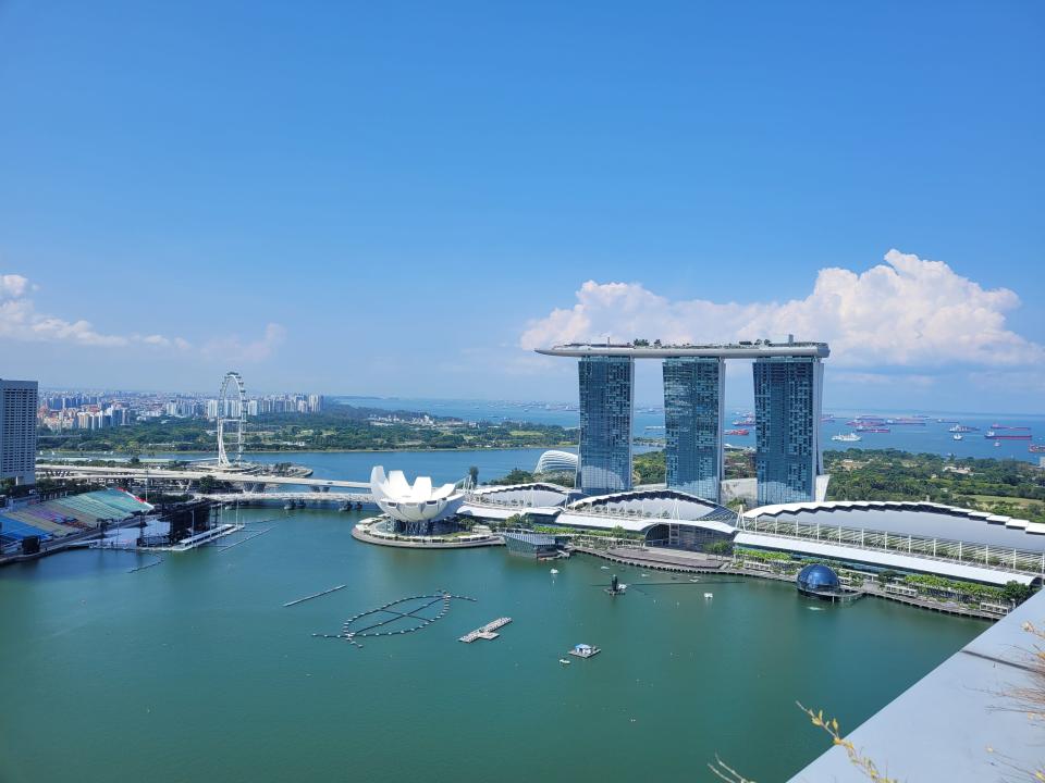 view of marina bay sands in Singapore 