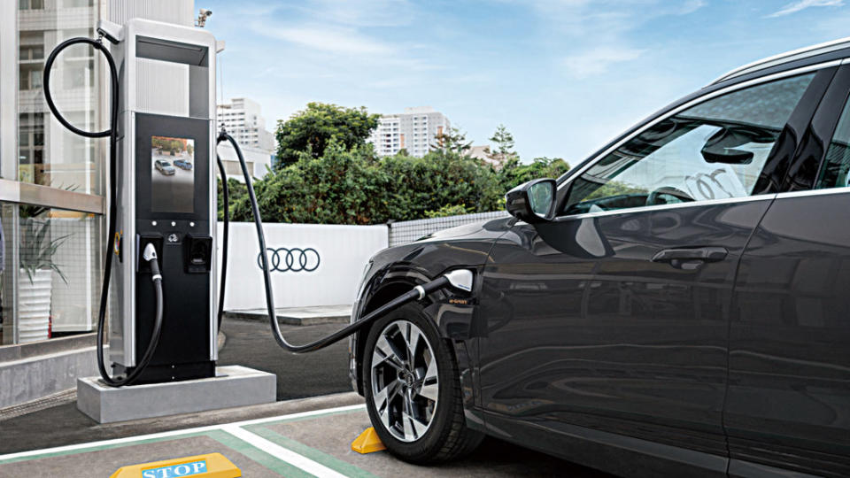 位在Audi南港展示暨服務據點的極速充電站預計第二季啟用。(圖片來源/ Audi)