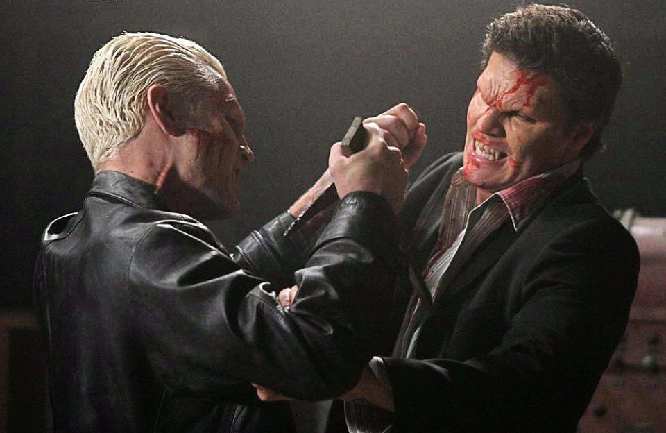 Things get even worse between Angel and Spike in Angel's own series.