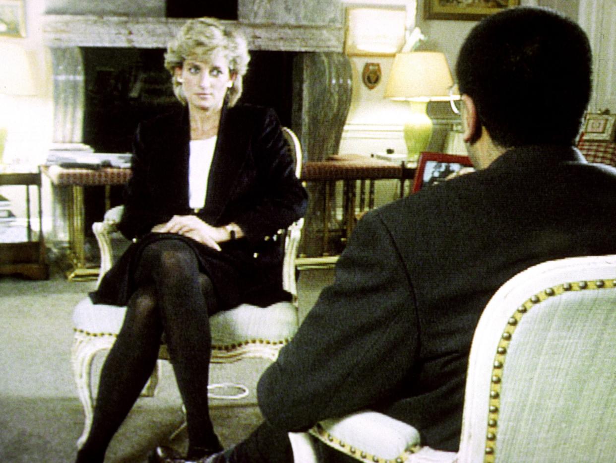Diana, Princess of Wales, during her interview with Martin Bashir (PA Media)