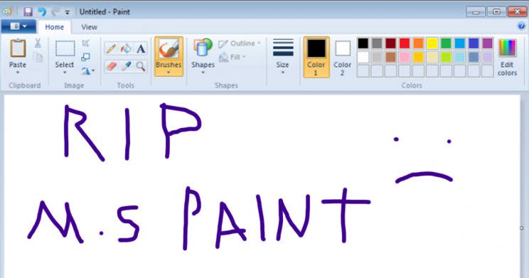 Hasta siempre, Microsoft Paint (Microsoft)