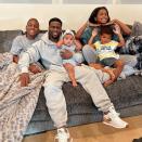 <p>"The level of love that I have for these kids is honestly unexplainable," Hart captioned a cozy family snap. </p>