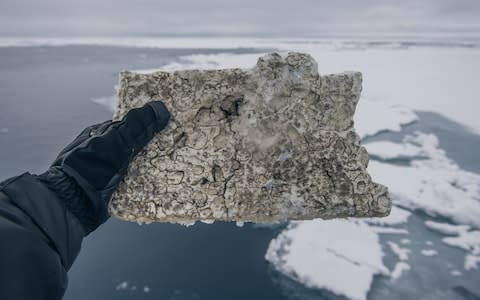 Scientists fear the blocks are breaking up into microplastics  - Credit: CONOR MCDONNELL @CONORMCDPHOTO