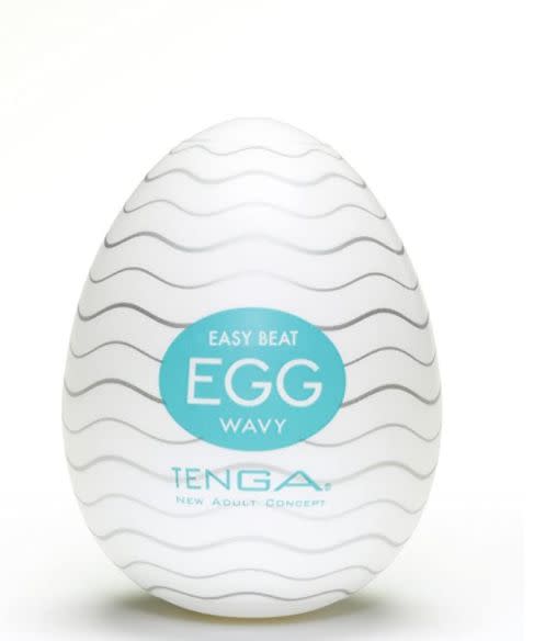 &ldquo;This <a href="https://amzn.to/3eCA9uh" target="_blank" rel="noopener noreferrer">single use 'egg'</a> is actually a textured stroking sleeve marketed toward people with penises, which means it&rsquo;s an exciting option to enhance solo play and handjobs alike! This toy is so versatile &mdash; you can also flip the egg inside out and use it to cover the head of the wand-style vibrator of your choice, which offers a soft, dynamic touch and slight muffling of the strong vibrations.&rdquo; &mdash; <i>Glassman</i>
