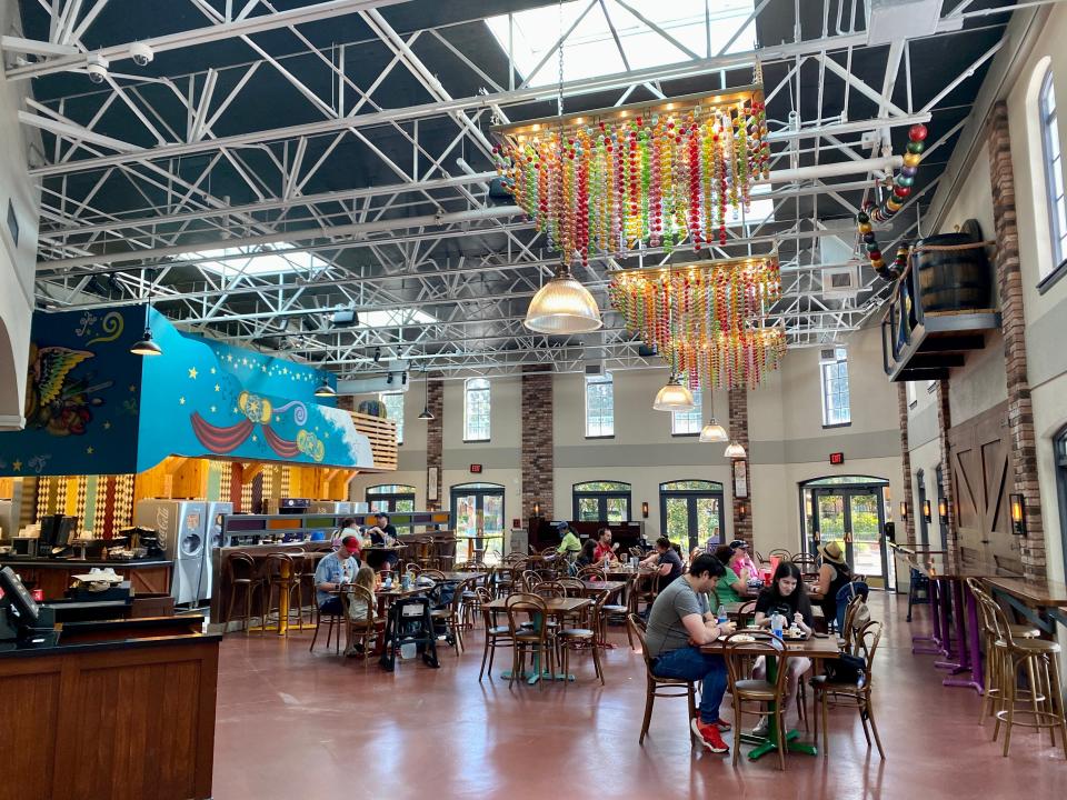 food court area at disney's port orleans resort in disney world