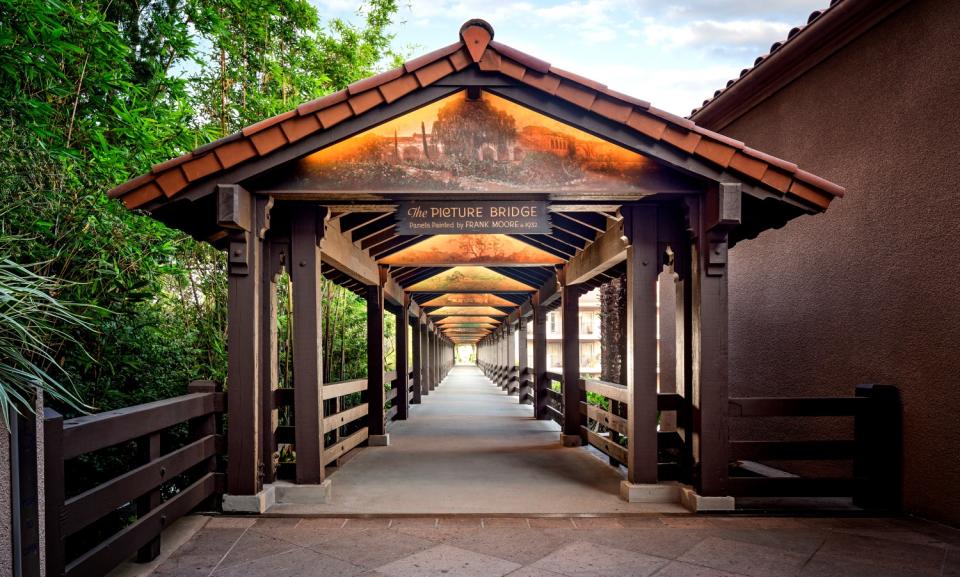 The famed Picture Bridge at the Langham Huntington in Pasadena.