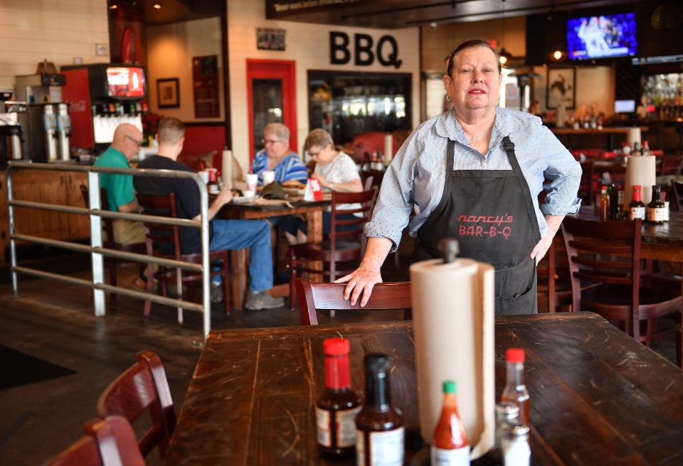 Nancy Krohngold is pictured here at her old Nancy's Bar-B-Q in Lakewood Ranch.