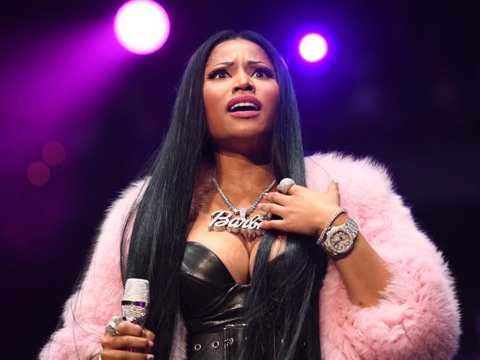 Rapper Nicki Minaj performs onstage at Hot 107.9 Birthday Bash ATL: Pop Up Edition at Philips Arena on June 17, 2017 in Atlanta, Georgia.