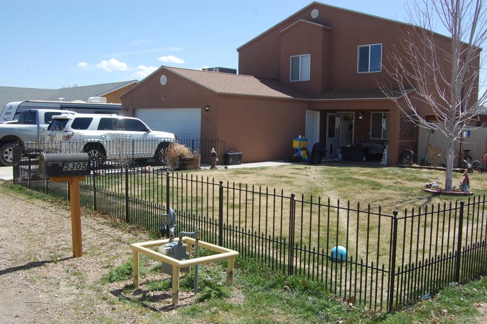 The Dotson family home at 5305 Valley View Ave. in Farmington is pictured on April 6, the day after homeowner Robert Dotson was shot dead in his doorway by Farmington police.