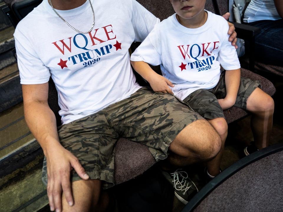 qanon trump rally family children