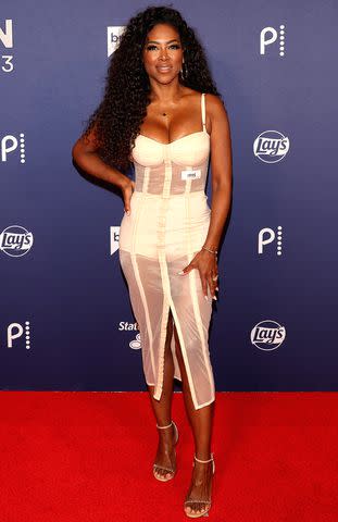 <p>Gabe Ginsberg/Getty Images</p> Kenya Moore of "The Real Housewives of Atlanta" television series attends BravoCon 2023 at Caesars Forum on November 3, 2023 in Las Vegas, Nevada.