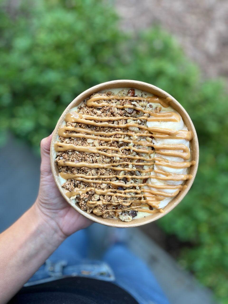 Customers can find a banana bread bowl at Real Smooth Foods, which is located in the Junction City Shopping Center.