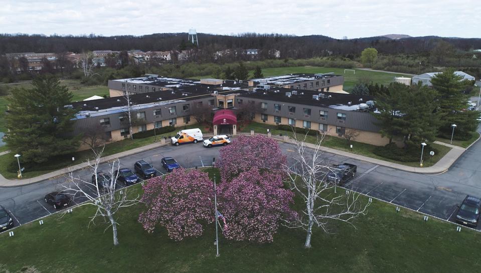 Andover Subacute and Rehab Center was over whelmed with 17 bodies at their morgue that could only hold 4 bodies in Andover Township, N.J., in April 2020.