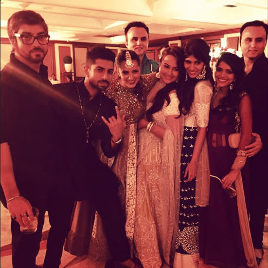 How Sonakshi Sinha celebrated her big brother's wedding