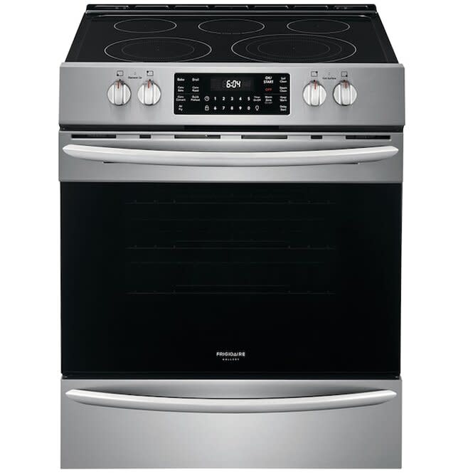 Frigidaire Gallery 30-in Smooth Surface 5 Elements 5.4-cu ft Self and Steam Cleaning Air Fry Convection Oven