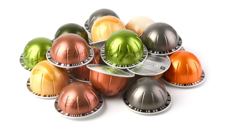 Variety of Nespresso pods