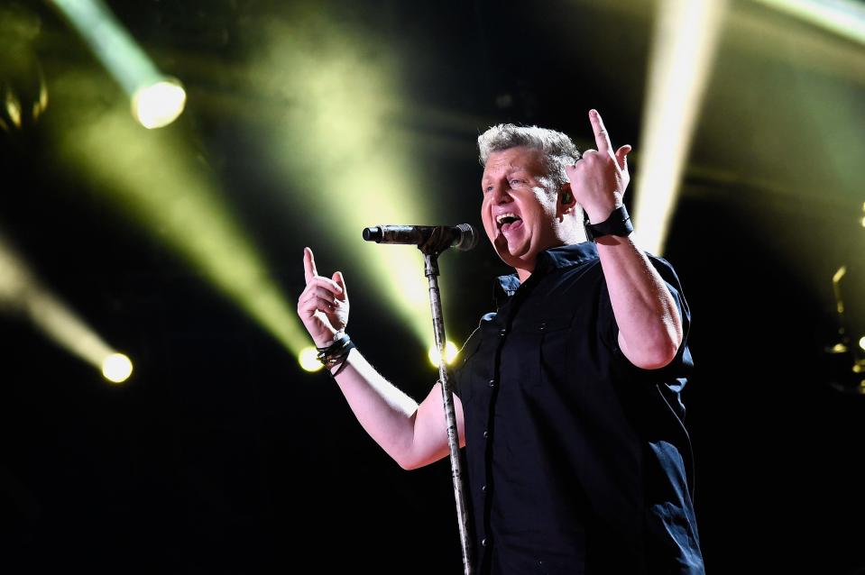 Gary LeVox of Rascal Flatts performs during the 2015 CMA Festival in Nashville, Tennessee.