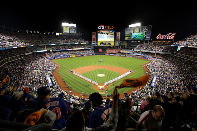 NEW YORK, NY – OCTOBER 05: A general view during pre-game ceremonies for the National League Wild Card game between the New York Mets and the San Francisco Giants at Citi Field on October 5, 2016 in New York City. (Photo by Michael Reaves/Getty Images)