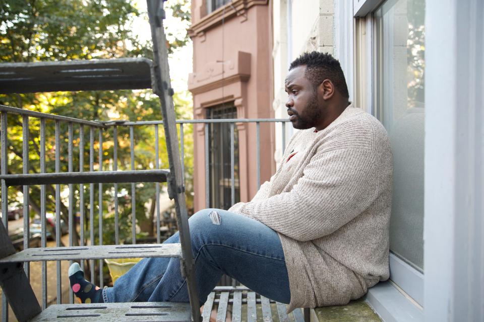 Brian Tyree Henry stars as a shut-in who gets locked out of his Brooklyn apartment in the dramedy "The Outside Story."