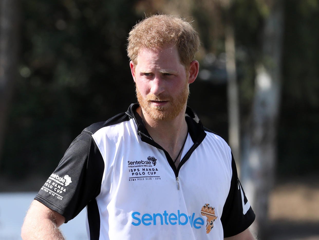 Prince Harry was visiting Italy for a polo tournament for his charity Sentebale