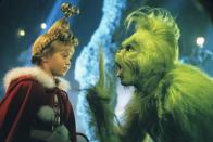 <p>Take a trip to Whoville this year by watching director Ron Howard's rendition of Dr. Seuss's book by the same name. Jim Carey offers a hilarious portrayal of the Grinch, everyone's favorite enemy of Christmas turned holiday enthusiast.</p><p><a class="link " href="https://www.amazon.com/dp/B000M5NRLC?tag=syn-yahoo-20&ascsubtag=%5Bartid%7C10070.g.58%5Bsrc%7Cyahoo-us" rel="nofollow noopener" target="_blank" data-ylk="slk:Shop Now">Shop Now</a></p>