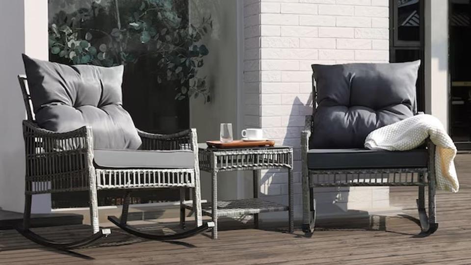 Enjoy the summer sun with these Veikous wicker chairs and more patio furniture on sale.