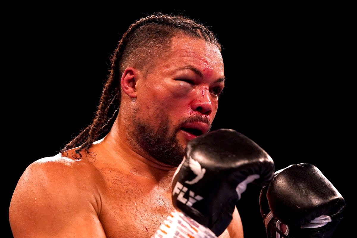 Joe Joyce, pictured, lost to Zhilei Zhang at the Copper Box Arena (Adam Davy/PA) (PA Wire)